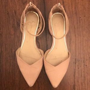 Jessica Simpson Blush Flats with Gold Studs